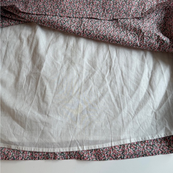 dRA Pink Blossom Floral Midi Dress Small S Tie Lace Up Back  Cottagecore Light - Picture 7 of 12